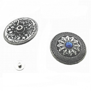 Leer-Applicatie-oud-zilver-rond